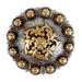 Antique Silver/Gold Coloma Concho Tack - Conchos & Hardware MISC 1" Chicago Screw 