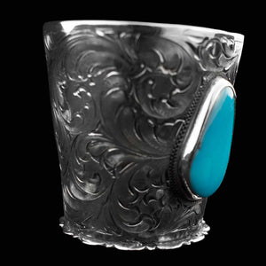 Comstock Heritage Turquoise Shot Glass HOME & GIFTS - Tabletop + Kitchen - Bar Accessories Comstock Heritage   