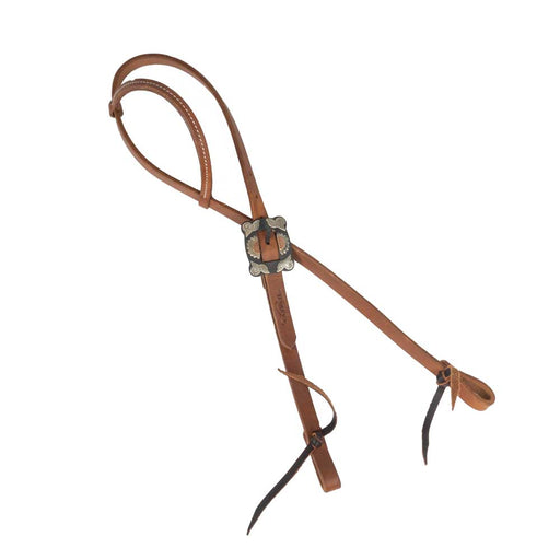Teskey's One Ear Headstall w/Sunflower Rust Buckle Tack - Headstalls Teskey's
