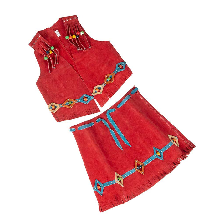 NEW LITTLE COWPOKE GIRLS OUTFIT - RED Sale Barn Little Cowpoke Small  