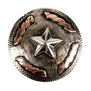 Antique & Copper Star Concho Tack - Conchos & Hardware - Conchos MISC Chicago Screw 1" 