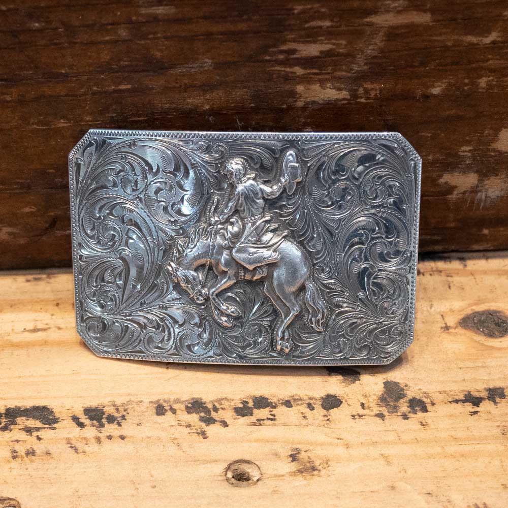 Ahmad Khan Sterling Bronc Rider Belt Buckle ACCESSORIES - Additional Accessories - Buckles MISC   