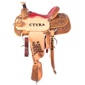 Trophy Roping Saddle #30 CUSTOMS & AWARDS - SADDLES TESKEY'S SADDLERY LLC   
