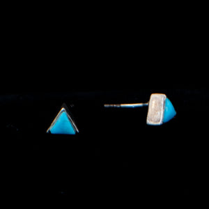 Medium Turquoise Stud Earrings-Multiple Styles WOMEN - Accessories - Jewelry - Earrings Peyote Bird Designs Triangle  