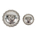 Bright Silver Windrose Concho Tack - Conchos & Hardware MISC   
