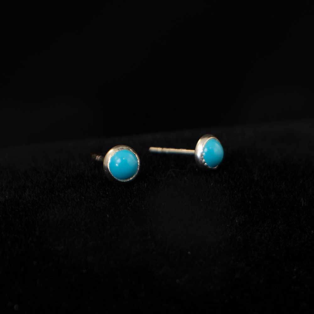 Tiny Turquoise Studs WOMEN - Accessories - Jewelry - Earrings Sunwest Silver   
