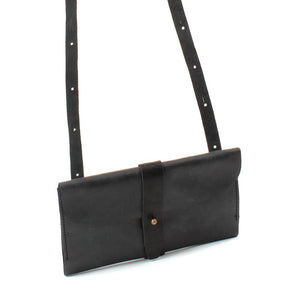 Beddo Mountain Leather Sling Wallet Crossbody - FINAL SALE* WOMEN - Accessories - Handbags - Crossbody bags Beddo Mountain Leather Goods Black  