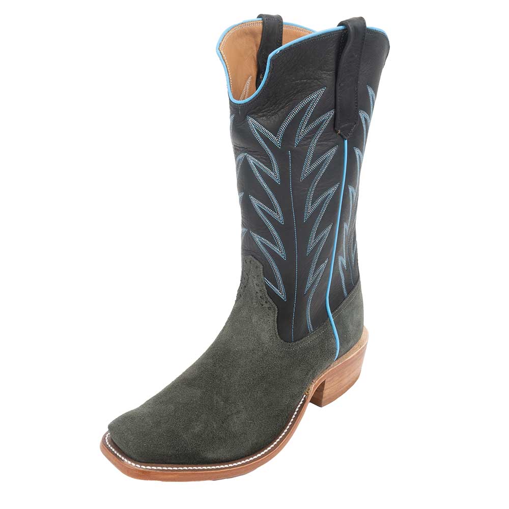 Rios of Mercedes Men's Charcoal Suede Jimbo Boot MEN - Footwear - Exotic Western Boots Rios of Mercedes Boot Co.   