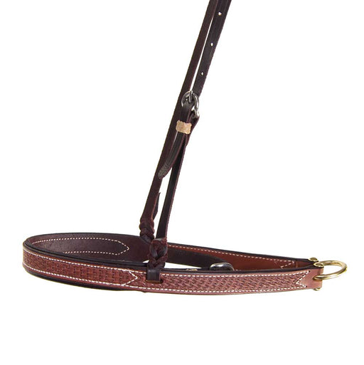 Teskey's Basket Weave Noseband Cavesson Tack - Nosebands & Tie Downs Teskey's Heavy Oil