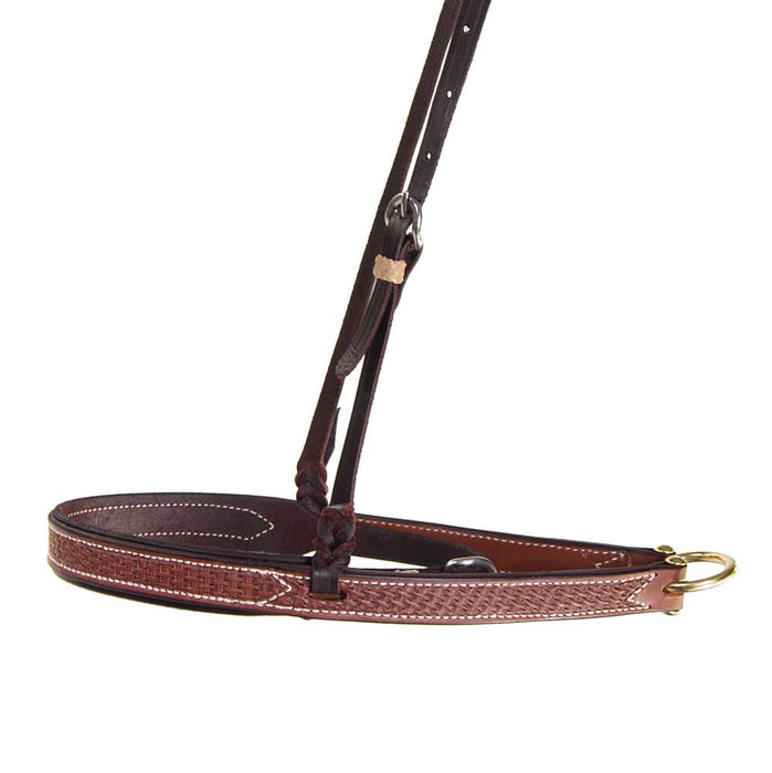 Teskey's Basket Stamped Noseband Tack - Nosebands & Tie Downs Teskey's Heavy Oil