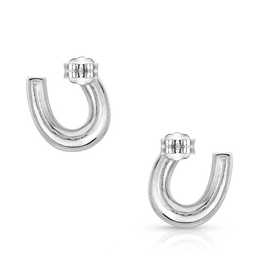 Montana Silversmiths Crystal Clear Stuck on Luck Post Earrings WOMEN - Accessories - Jewelry - Earrings Montana Silversmiths   
