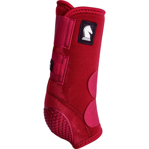 Classic Equine Flexion By Legacy Boots Tack - Leg Protection - Splint Boots Classic Equine Front Small Crimson