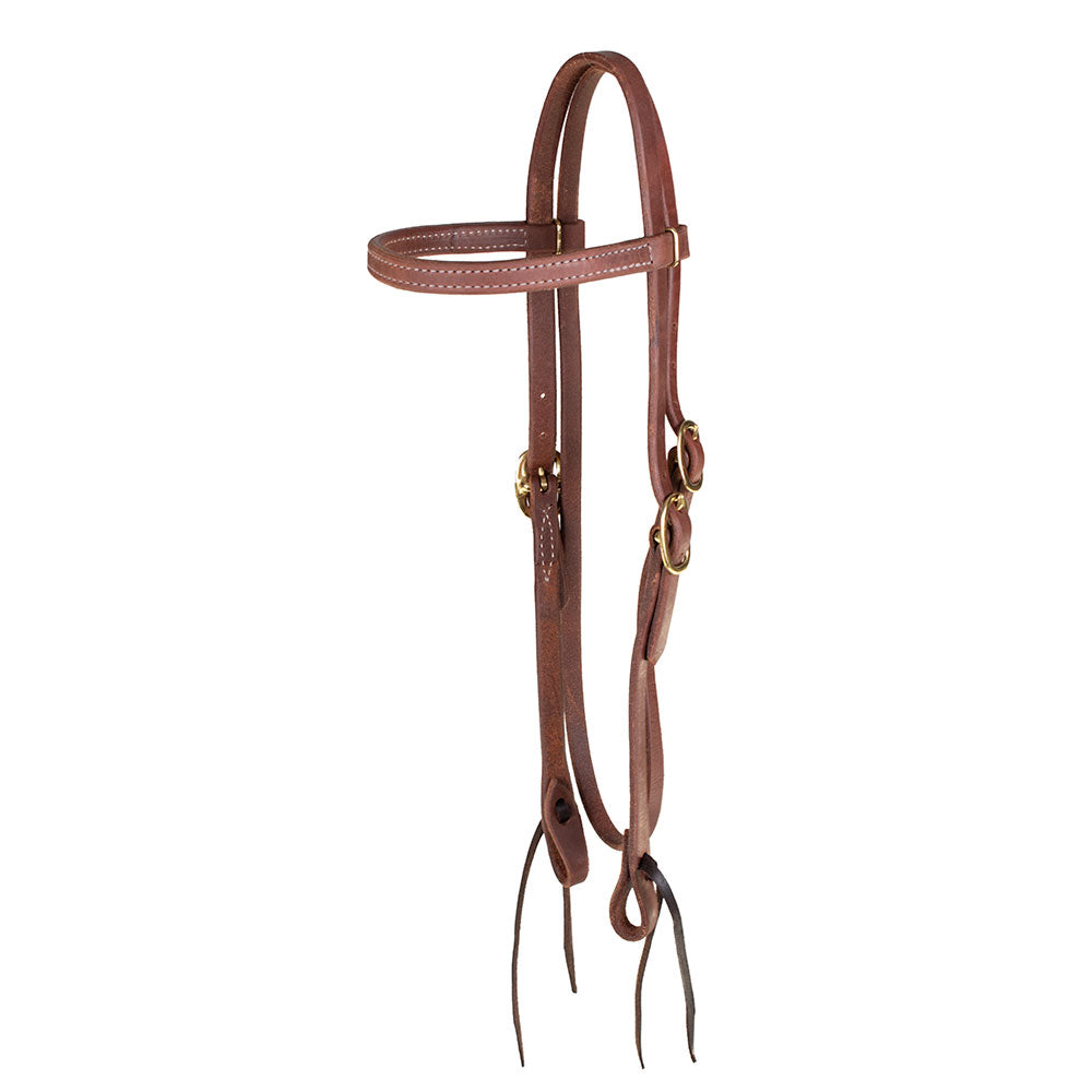 Teskey's 5/8" Browband Headstall Tack - Headstalls Teskey's Heavy Oil  