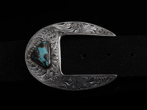 Comstock Heritage Astrid Turquoise Buckle ACCESSORIES - Additional Accessories - Buckles Comstock Heritage   