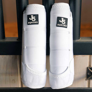 J5 Equine Premium Splint Boots Tack - Leg Protection - Splint Boots J5 Equine Small White 