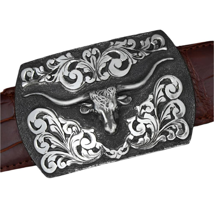 Comstock Heritage Signature Longhorn Overlay Buckle ACCESSORIES - Additional Accessories - Buckles Comstock Heritage   