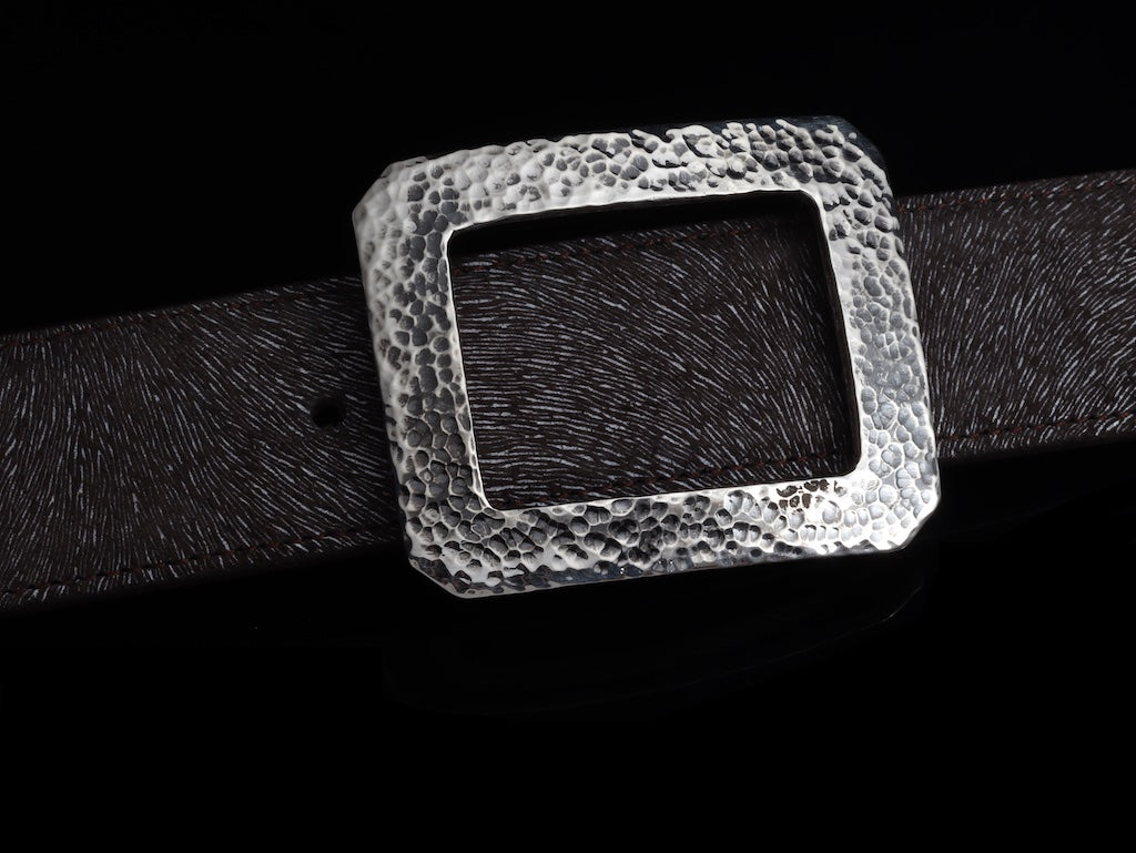 Hammered Silver Buckle