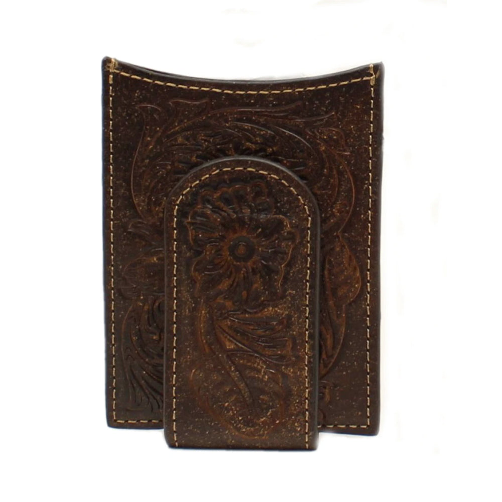 Ariat Embossed Money Clip Wallet MEN - Accessories - Wallets & Money Clips M&F Western Products   