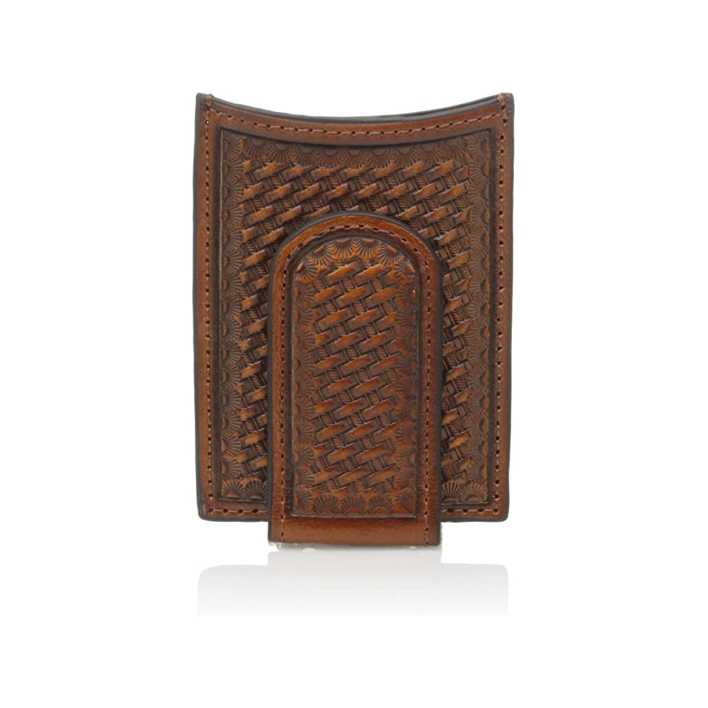 Nocona Leather Basketweave Money Clip MEN - Accessories - Wallets & Money Clips M&F Western Products   