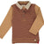 Me & Henry Stripe Rugby Shirt - Brown/Mustard - FINAL SALE KIDS - Boys - Clothing - Shirts - Long Sleeve Shirts Me & Henry   