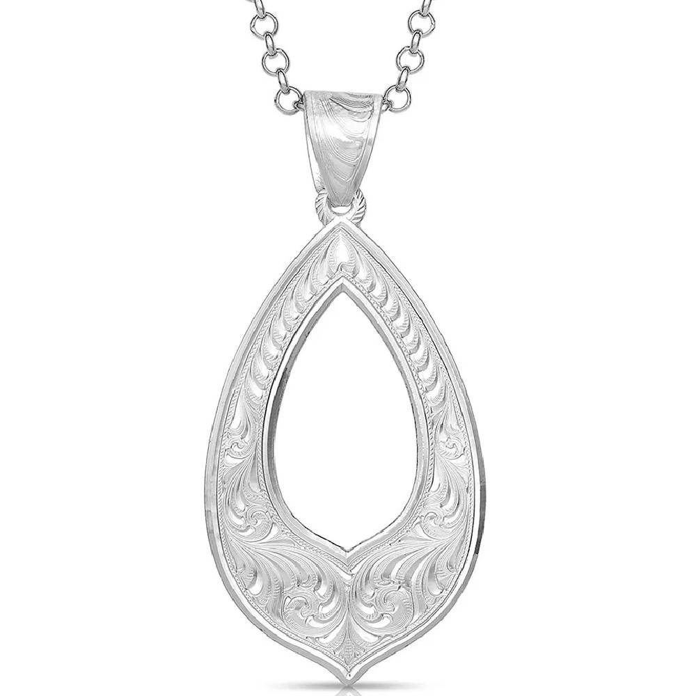 Montana Silversmiths Silver Wonder Teardrop Necklace WOMEN - Accessories - Jewelry - Necklaces Montana Silversmiths   