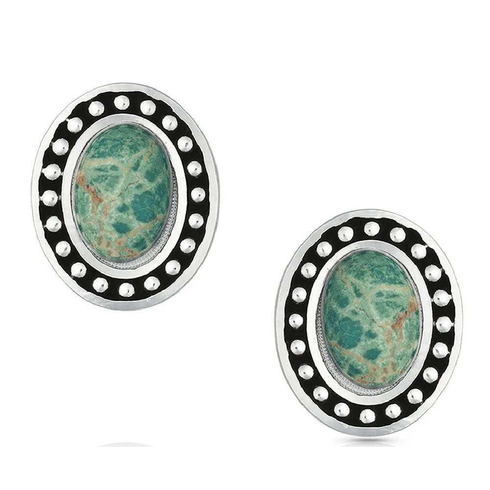 Montana Silversmiths Turquoise Cameo Earring WOMEN - Accessories - Jewelry - Earrings Montana Silversmiths   