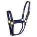 Hamilton 1" Deluxe Nylon Halter - Horse Sizes Tack - Halters & Leads Hamilton Navy Foal