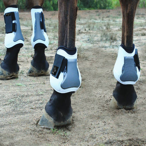 Professional's Choice Pro Performance Show Jump Boots - Rear Tack - Leg Protection Professional's Choice White
