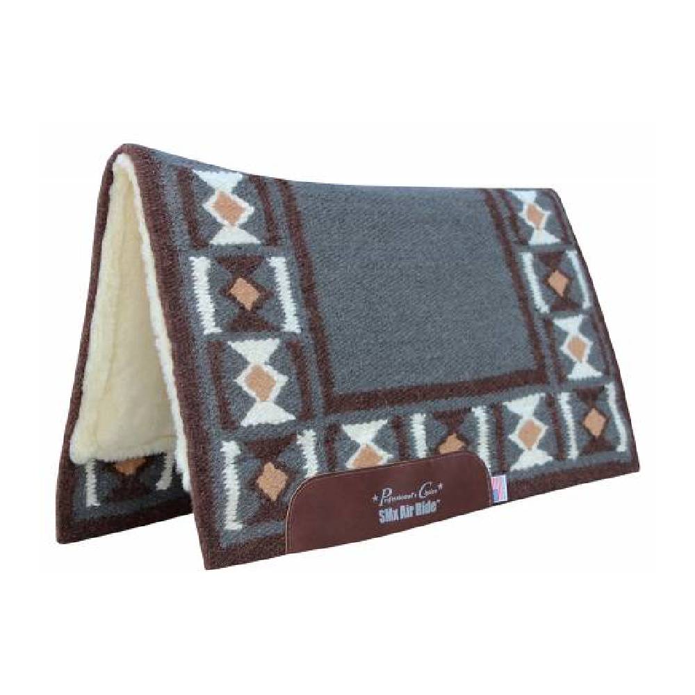 Professional's Choice Hourglass SMX Air Ride Pad Tack - Saddle Pads Professional's Choice 33"x38" Charcoal/Chocolate 