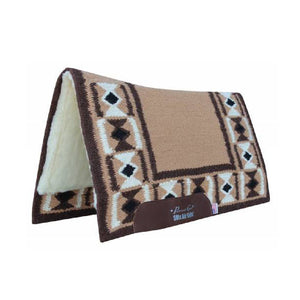 Professional's Choice Hourglass SMX Air Ride Pad Tack - Saddle Pads Professional's Choice 33 x 38 x 3/4" Tan/Chocolate 