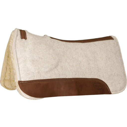 Mustang Tan Wool Correct Fit Competition XRD Fleece Bottom Pad Tack - Saddle Pads Mustang