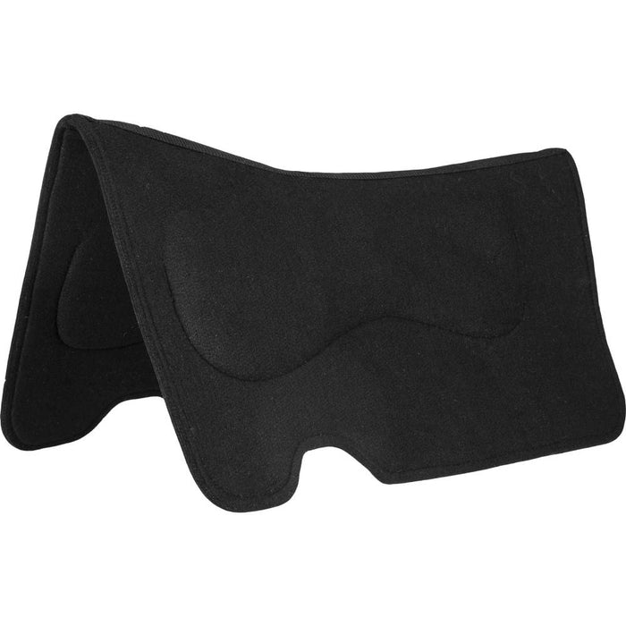 Contoured Wool Pad Liner w/Saddle Bar Protection Tack - Saddle Pads Mustang