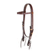 Teskey's Basket Stamped Browband Headstall Tack - Headstalls Teskey's Heavy Oil  