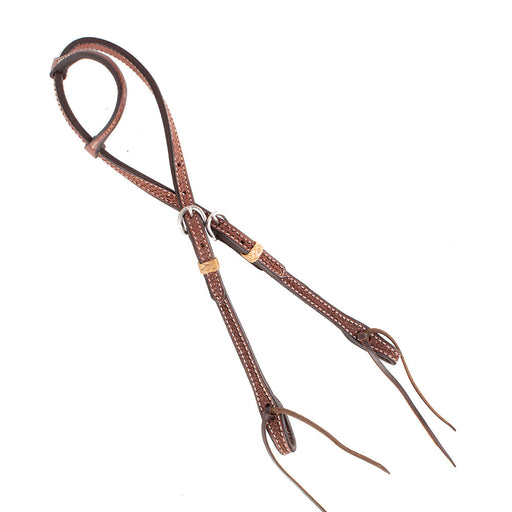 Teskey's Basket Stamped One Ear Headstall Tack - Headstalls Teskey's Heavy Oil  