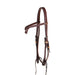 Teskey's Basket Stamped Crossover Headstall Tack - Headstalls Teskey's Heavy Oil  