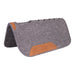 Mustang Felt Cut-Back Pad With Vent Holes Tack - Saddle Pads Mustang Grey