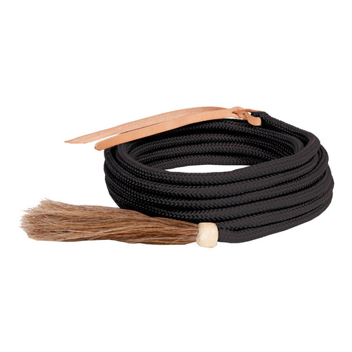 Mountain Cord Mecate Tack - Reins Mustang Black  