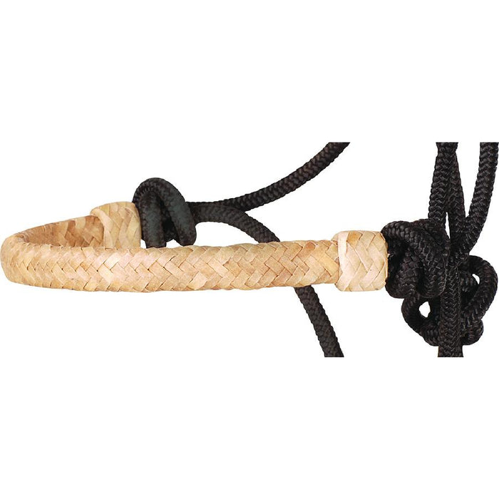 Classic Equine Braided Rawhide Rope Halter with Lead Tack - Halters & Leads Classic Equine Black