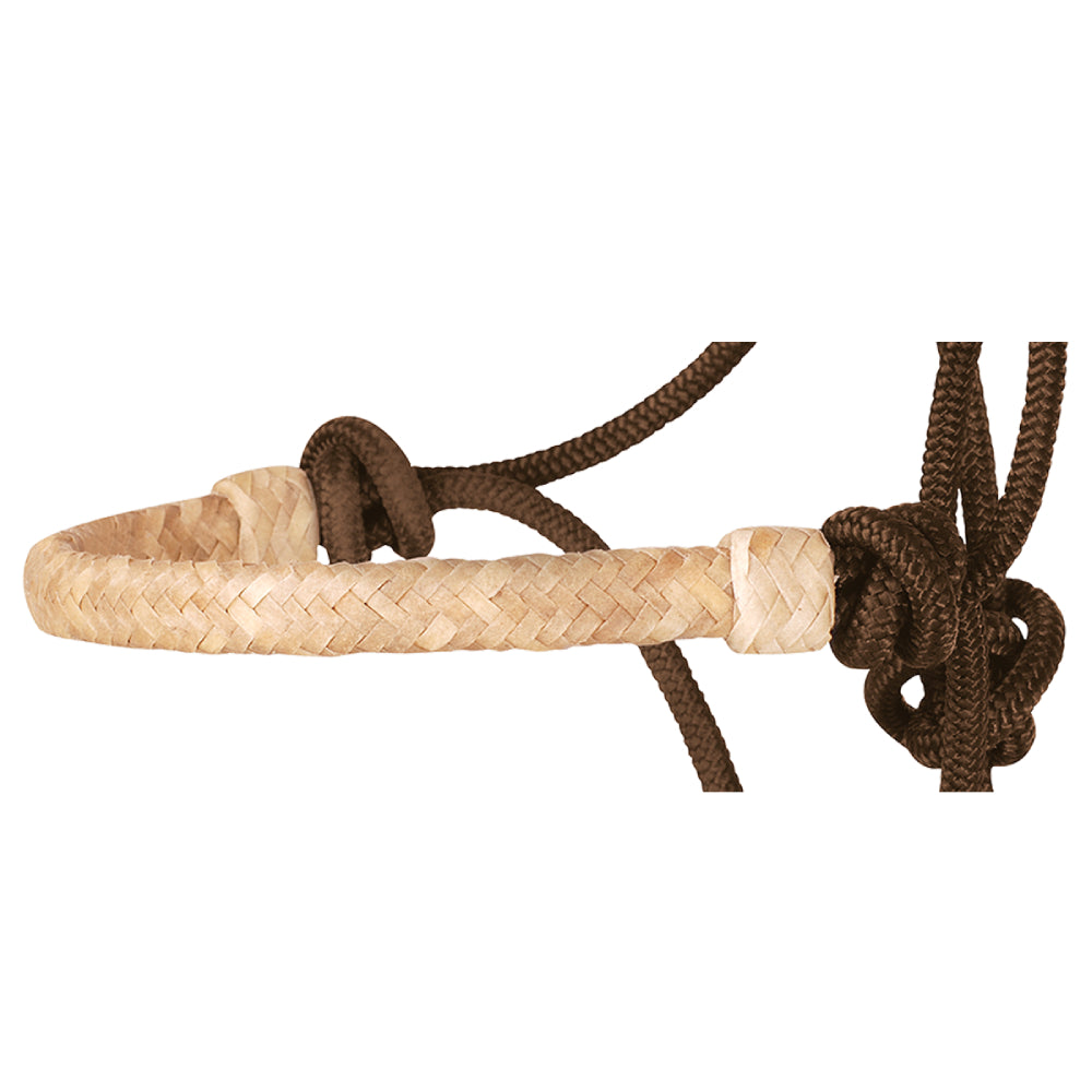 Classic Equine Braided Rawhide Rope Halter with Lead - Teskeys