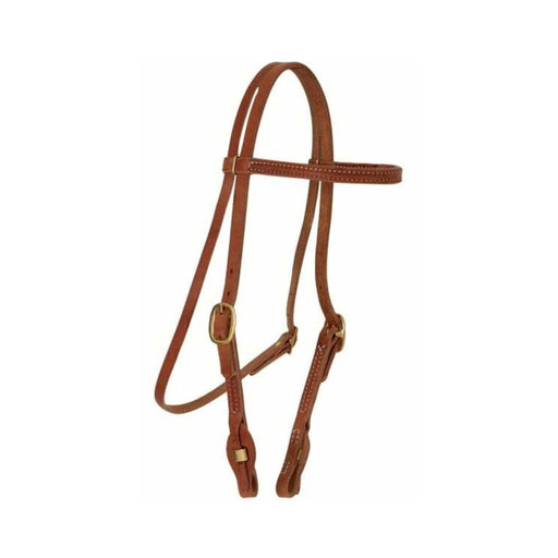 Teskey's Quick Change Stitched Browband Headstall Tack - Headstalls Teskey's Natural  