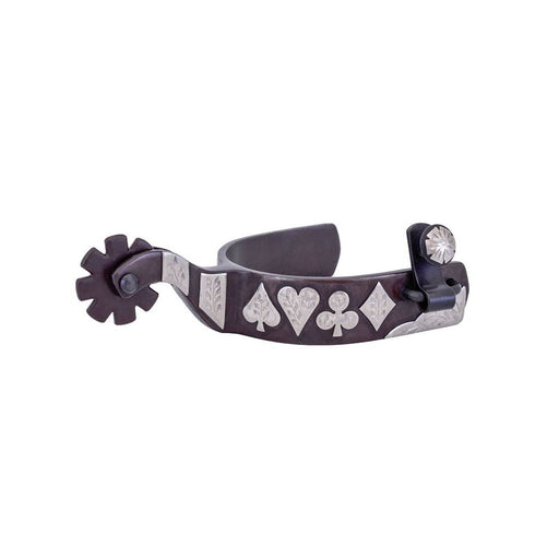Metalab Mens Gambler Engraved Spurs Tack - Spurs Metalab