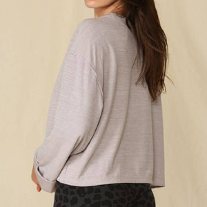 Knit Double Layer Jersey Top WOMEN - Clothing - Tops - Long Sleeved By Together   