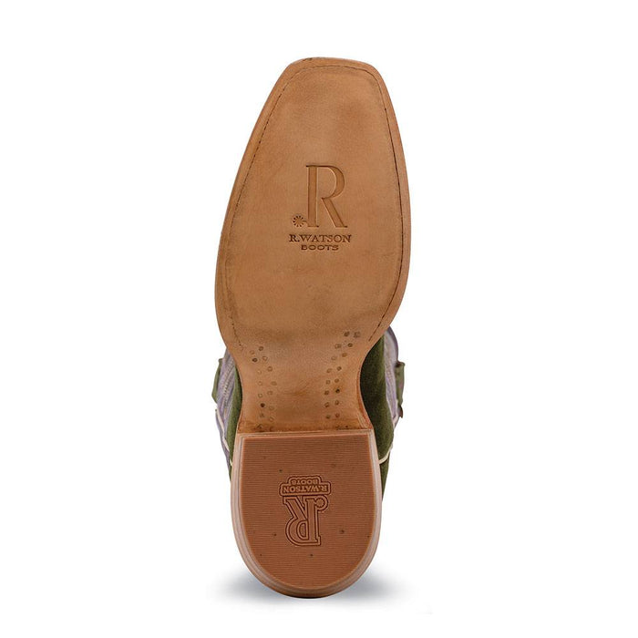 * R. Watson Forest Green Rough-Out Boot - FINAL SALE WOMEN - Footwear - Boots - Western Boots R Watson