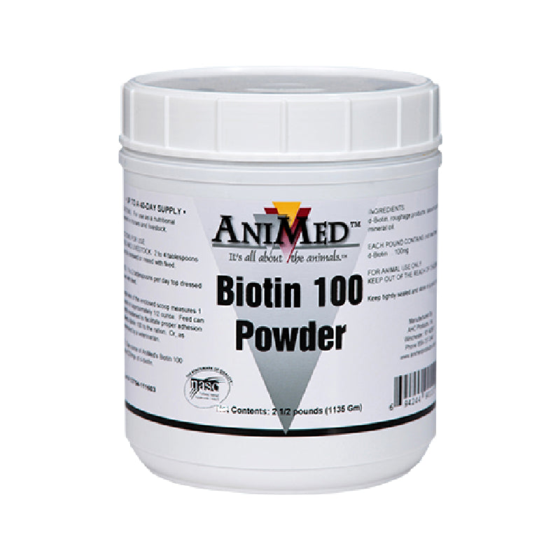 Biotin 100 FARM & RANCH - Animal Care - Equine - Supplements - Vitamins & Minerals Animed   