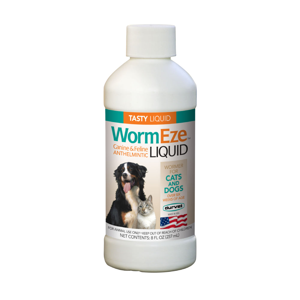 WormEze Liquid for Dogs & Cats Pets - Pest Control Durvet   