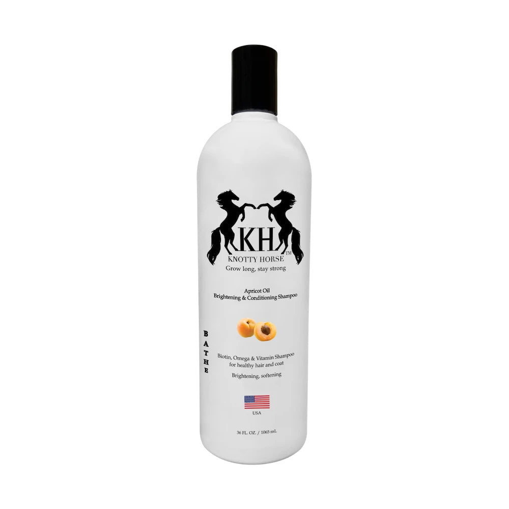 Knotty Horse Apricot Oil Brightening Shampoo FARM & RANCH - Animal Care - Equine - Grooming - Coat Care Knotty Horse   
