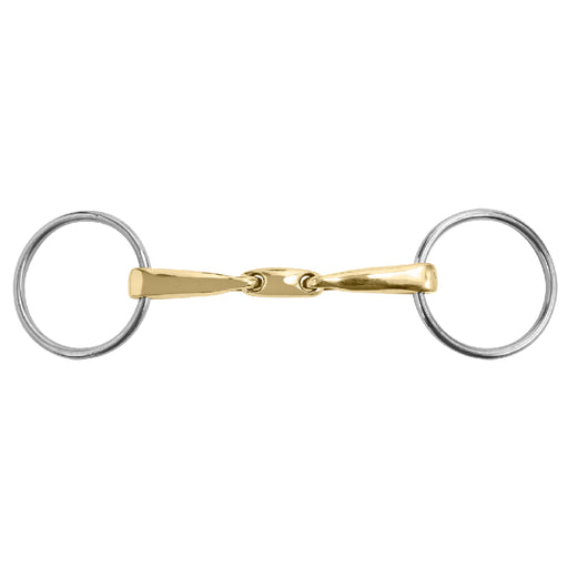 M. Toulouse Curved Mouth Loose Ring Snaffle with Lozenge English - Tack Intec Performance Gear   