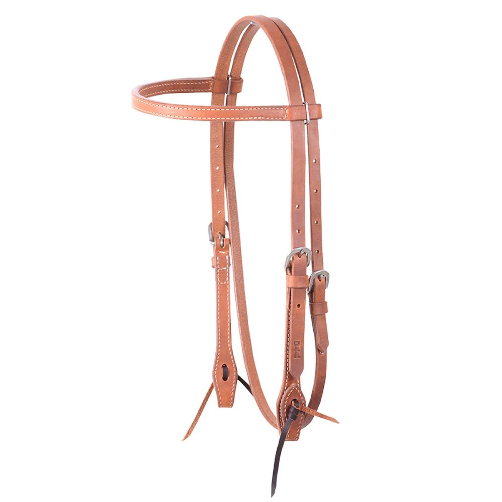 Cashel Stitched Browband Harness Headstall with Bit Ties Tack - Headstalls Cashel   