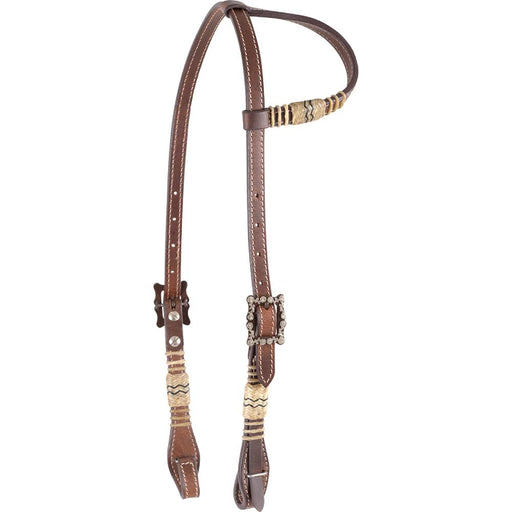 Cashel Rawhide Floral Slip Ear Headstall Tack - Headstalls Cashel   