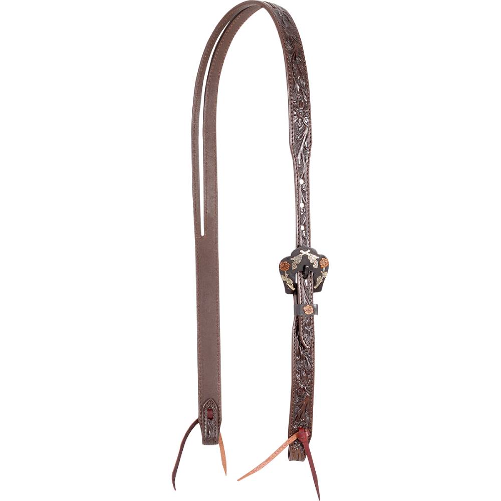 Cashel Guns And Roses Split Ear Tack - Headstalls Cashel Chocolate  